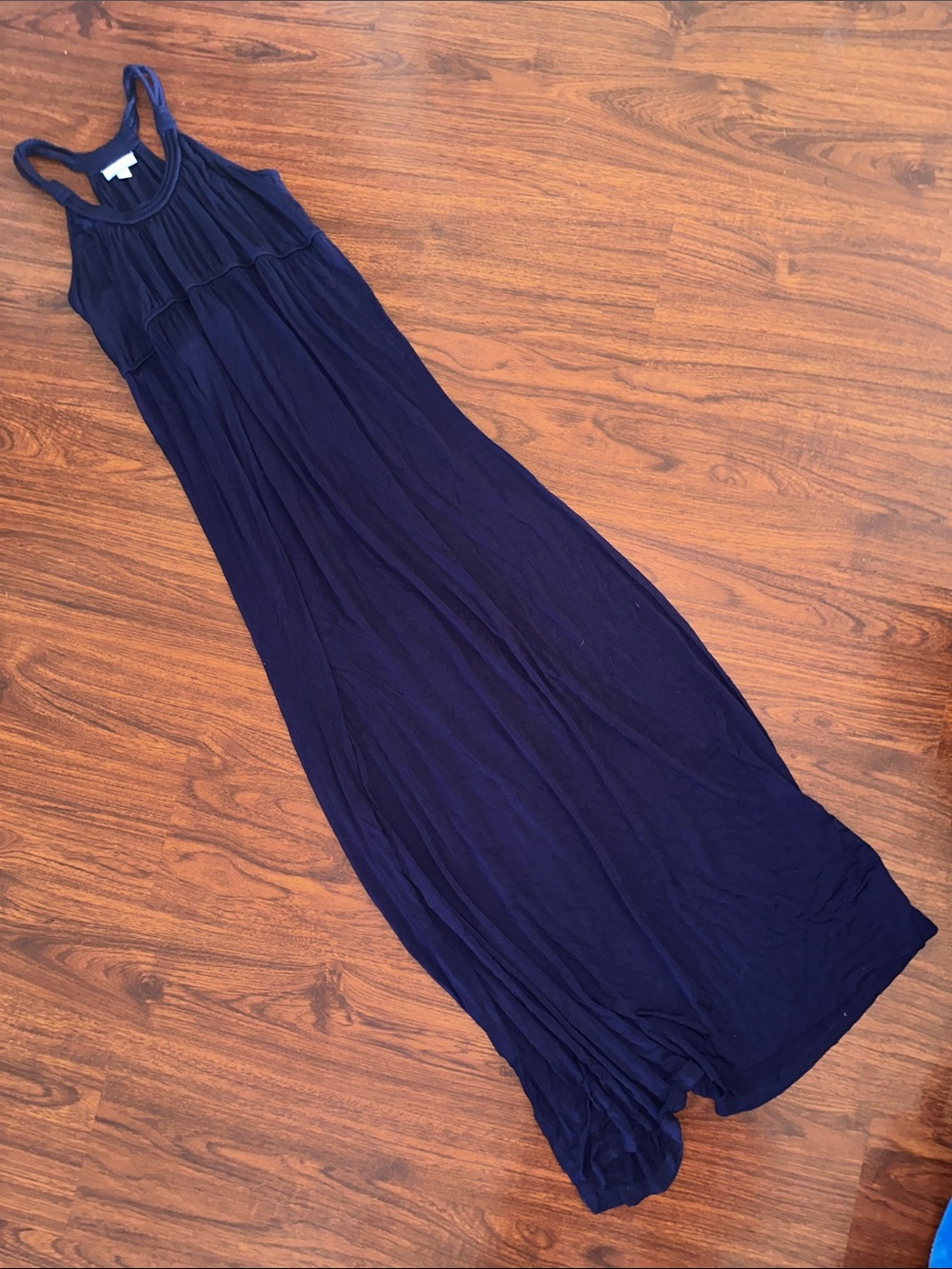 New York & Company Purple Maxi Dress with Racerback